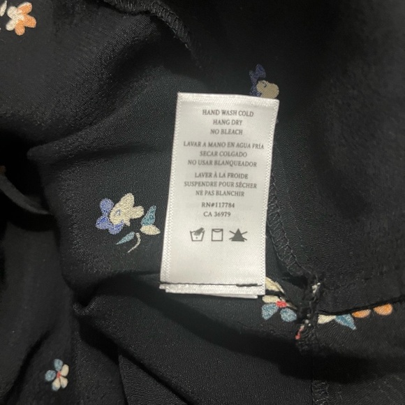 Rails Simone Wrap Blouse in Black Kyoto Floral - Picture 5 of 7